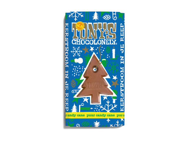 Chocolade Tony s Chocolonely puur mint candy cane