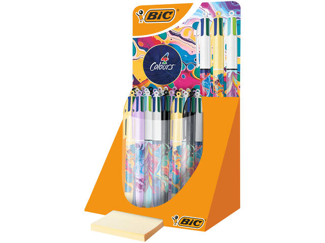 Balpen Bic 4kleuren M Hydro ass