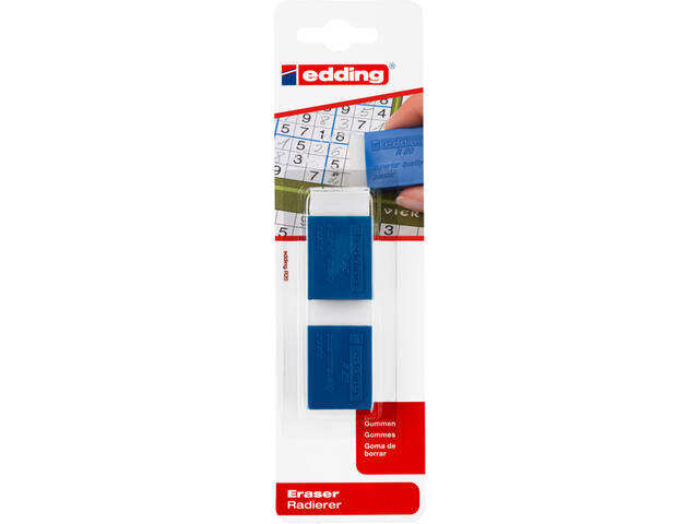 Gum edding R20 met kunststof blauwen houder 2st