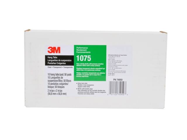 Hangtab 3M 1075 50x50mm helder