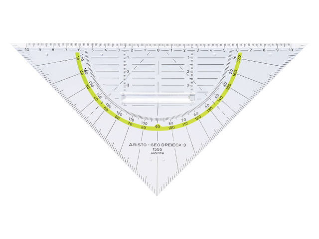 Geodriehoek Aristo 1555/2 225mm met greep