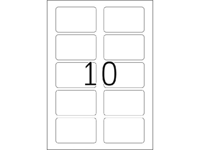 Naambadge etiket HERMA 4514 80x50mm wit