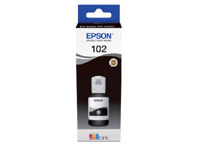 Navulinkt Epson 102 T03R1 zwart