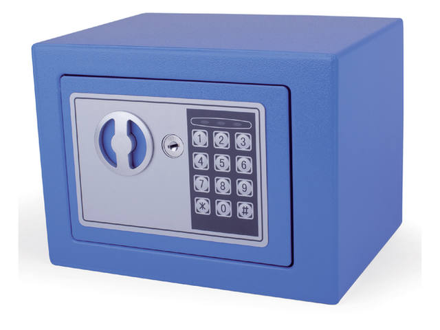 Kluis Pavo mini 230x170x170mm elektronisch blauw