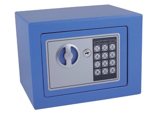 Kluis Pavo mini 230x170x170mm elektronisch blauw