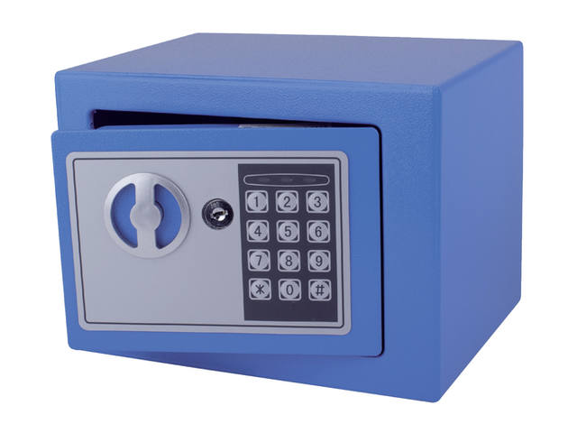 Kluis Pavo mini 230x170x170mm elektronisch blauw