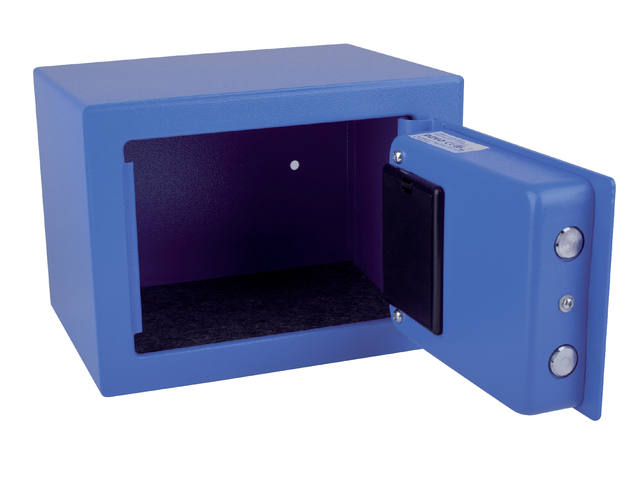 Kluis Pavo mini 230x170x170mm elektronisch blauw