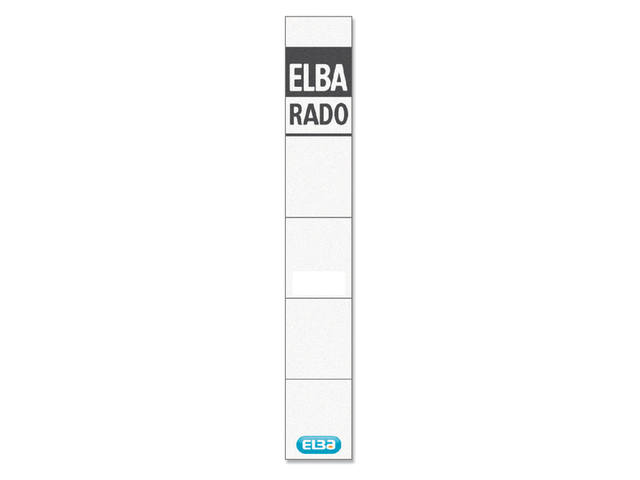 Rug insteekkaart Elba Rado smal 24x159mm wit 10st