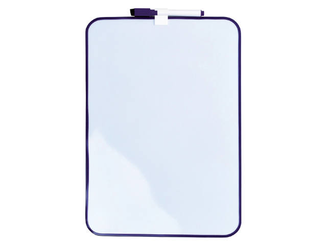 Whiteboard Desq 24x34cm + marker paars profiel