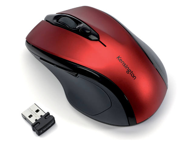 Muis Kensington pro fit draadloos rood