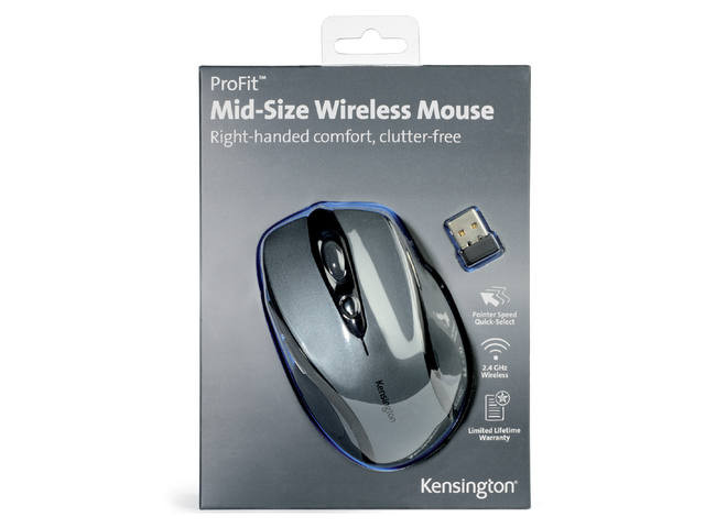 Muis Kensington pro fit draadloos grijs