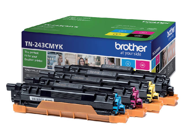 Toner Brother TN-243 zwart + 3 kleuren
