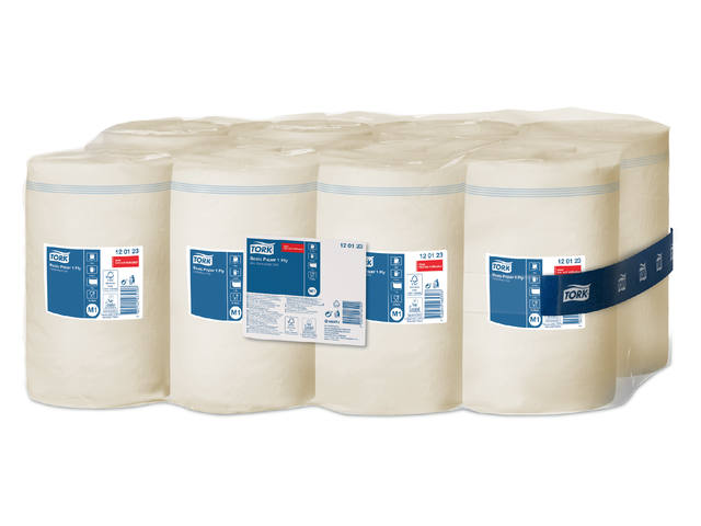 Poetspapier Tork M1 Universal 1laags 120m wit