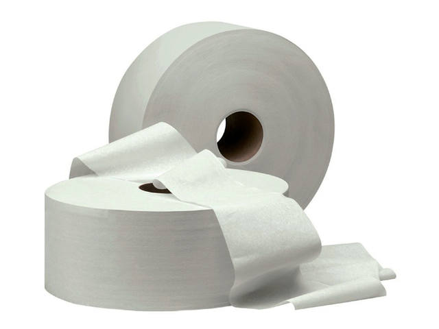 Toiletpapier Cleaninq T1 jumbo groot 6x380m wit