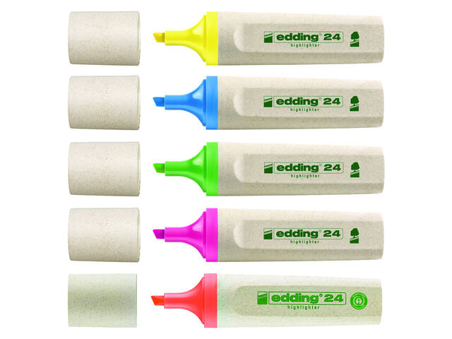 Markeerstift edding 24 Eco 2-5mm geel