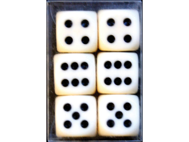 Dobbelstenen Verhaak 6 stuks