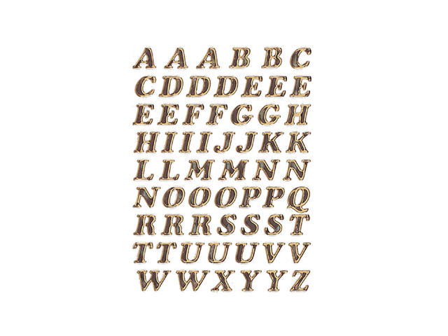 Etiket HERMA 4192 8mm letters A-Z goudfolie 61st