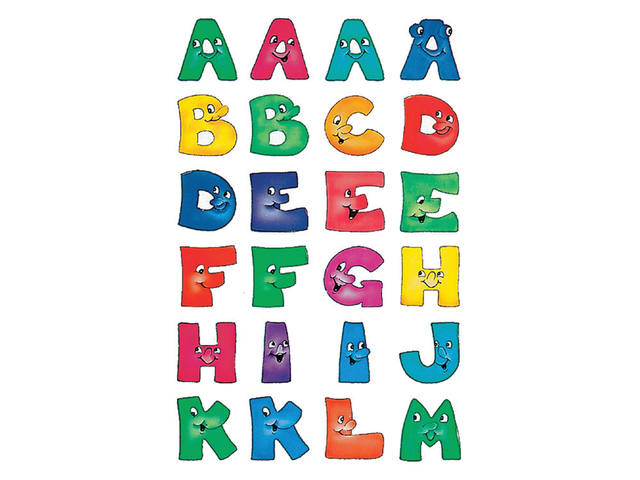Etiket HERMA 4194 28mm letters a-z gezichten 48st