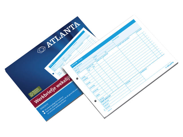 Werkbrief Djois Atl A5 wekelijks 50vel