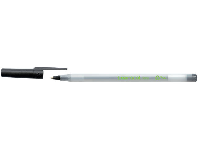 Balpen Bic Ecolutions round stic M zwart