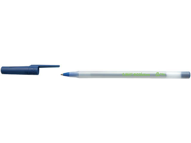 Balpen Bic Ecolutions round stic M blauw