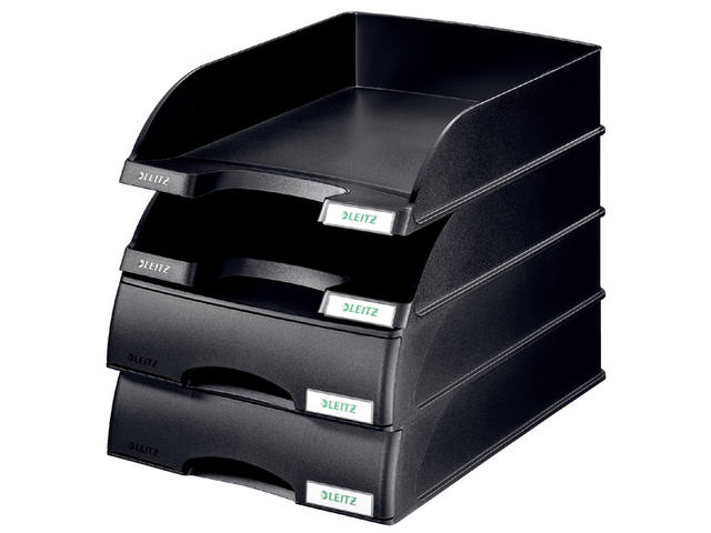 Brievenbak Leitz Plus met lade A4 maxi zwart