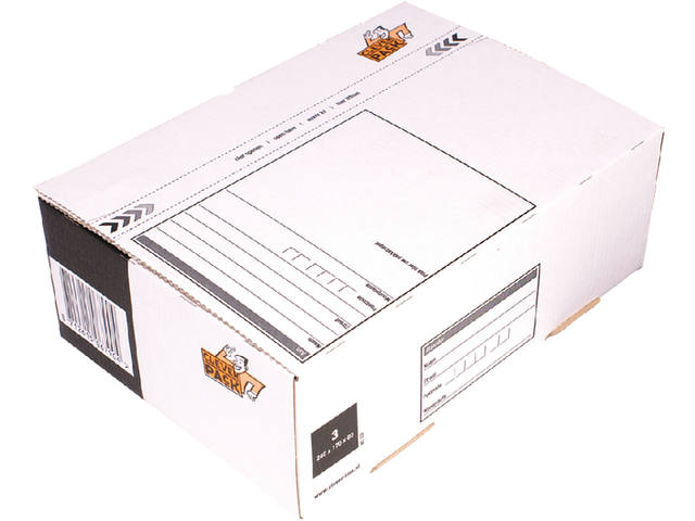 Postpakketbox 3 CleverPack 240x170x80mm 25st wit