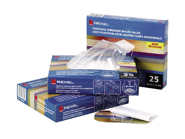Papiervernietigerzak Rexel 240x98cm 115l 100st