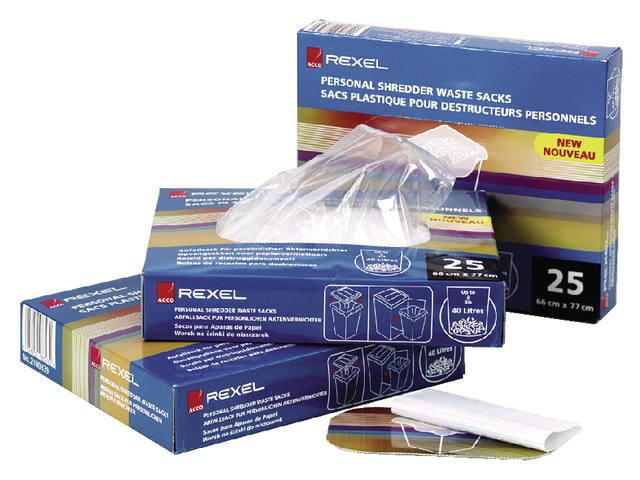 Papiervernietigerzak Rexel 240x98cm 115l 100st