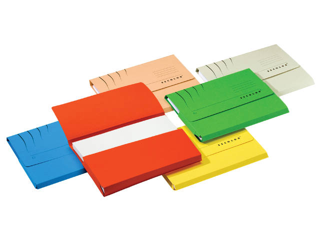 Pocketmap Secolor folio recy karton 250gr rd