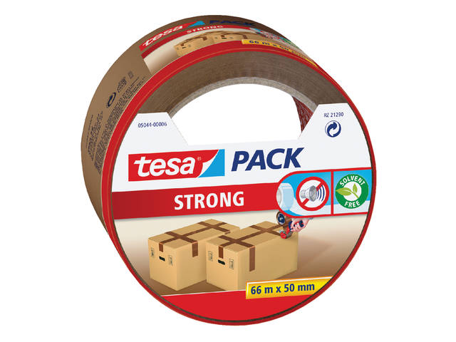 Verpakkingstape tesapack Strong 66mx50mm bruin