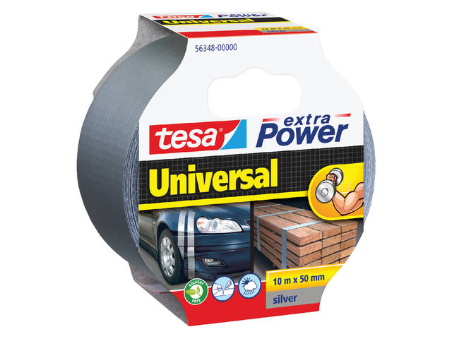 Duct tape tesa extra Power Uni 10mx50mm grijs