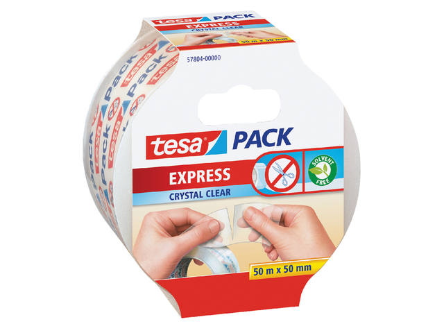 Verpakkingstape tesapack Expr 50mx50mm handsch tr