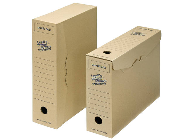 Archiefdoos Loeff quick box 3000 A4 335x240x80