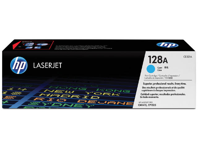 Tonercartridge HP CE321A 128A blauw