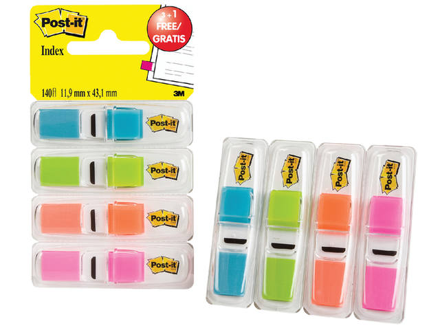 Indextabs Post-it 6834 11.9mmx43.1mm ass