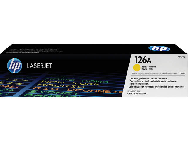 Tonercartridge HP CE312A 126A geel