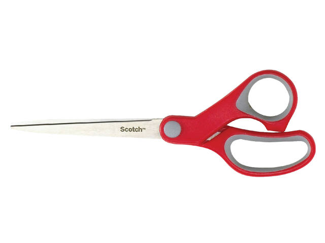 Schaar Scotch 18cm comfort rood blister