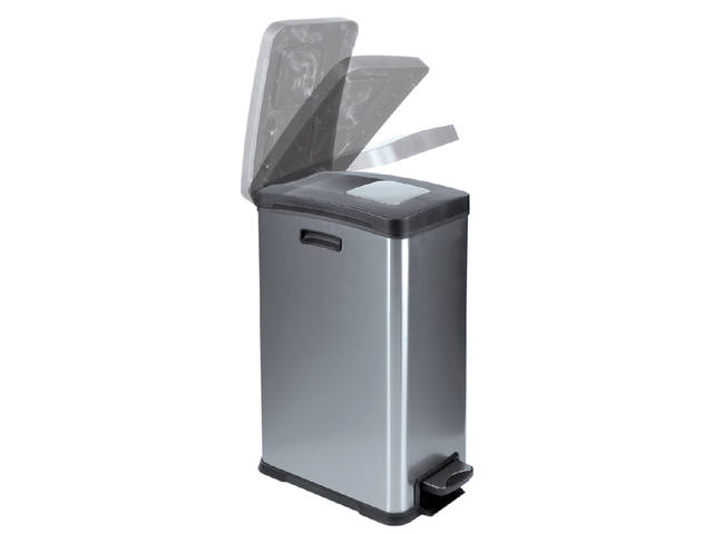 Pedaalemmer EKO Rejoice 30 liter mat rvs