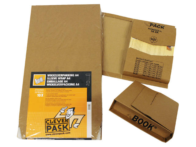 Wikkelverpakking CleverPack A4 zk 25st bruin