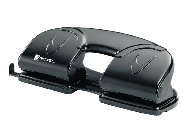 Perforator Rexel V412 4-gaats 12 vel zwart
