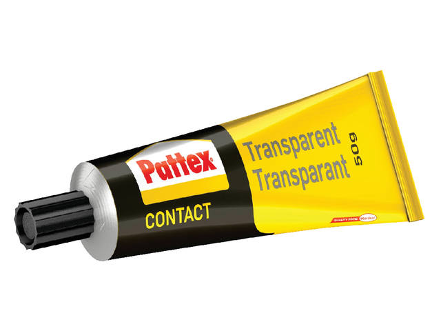Contactlijm transparant Pattex tube 50gr blister