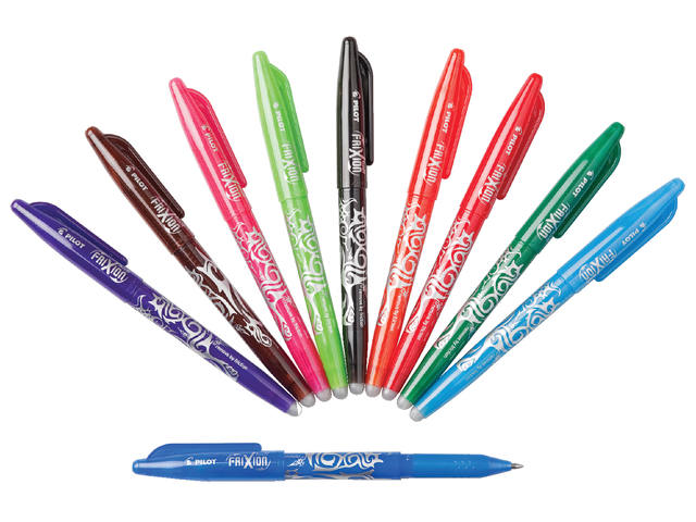 Rollerpen PILOT friXion BL-FR7 M + 3 vull blauw