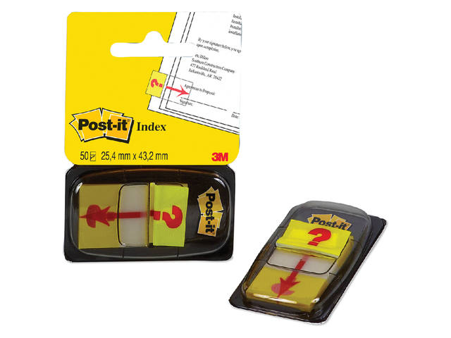 Indextabs Post-it 68031   hier ondertekenen  geel