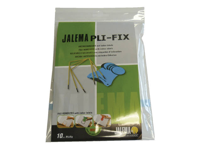 Archiefbinder JalemaClip Pli-fix geel 10 stuks