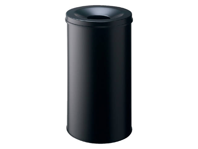 Papierbak vlamdover Durable 3307 01 rond 60l zw