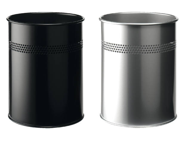 Papierbak Durable 3300 01 15l 30mm perforatie zw