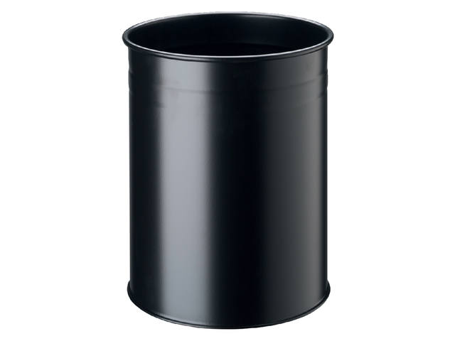 Papierbak Durable 3304 01 15 liter rond zwart