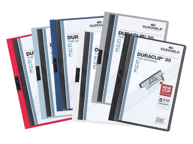 Klemmap Durable Duraclip A4 3mm 30v zw