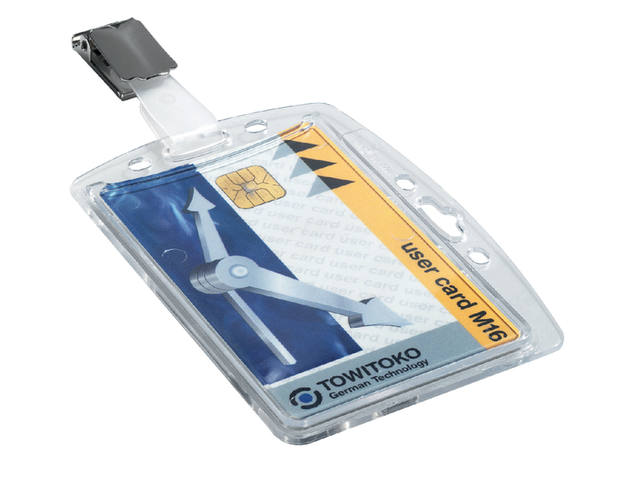 Veiligheidspashdr Durable 8005 dicht clip 54x85mm